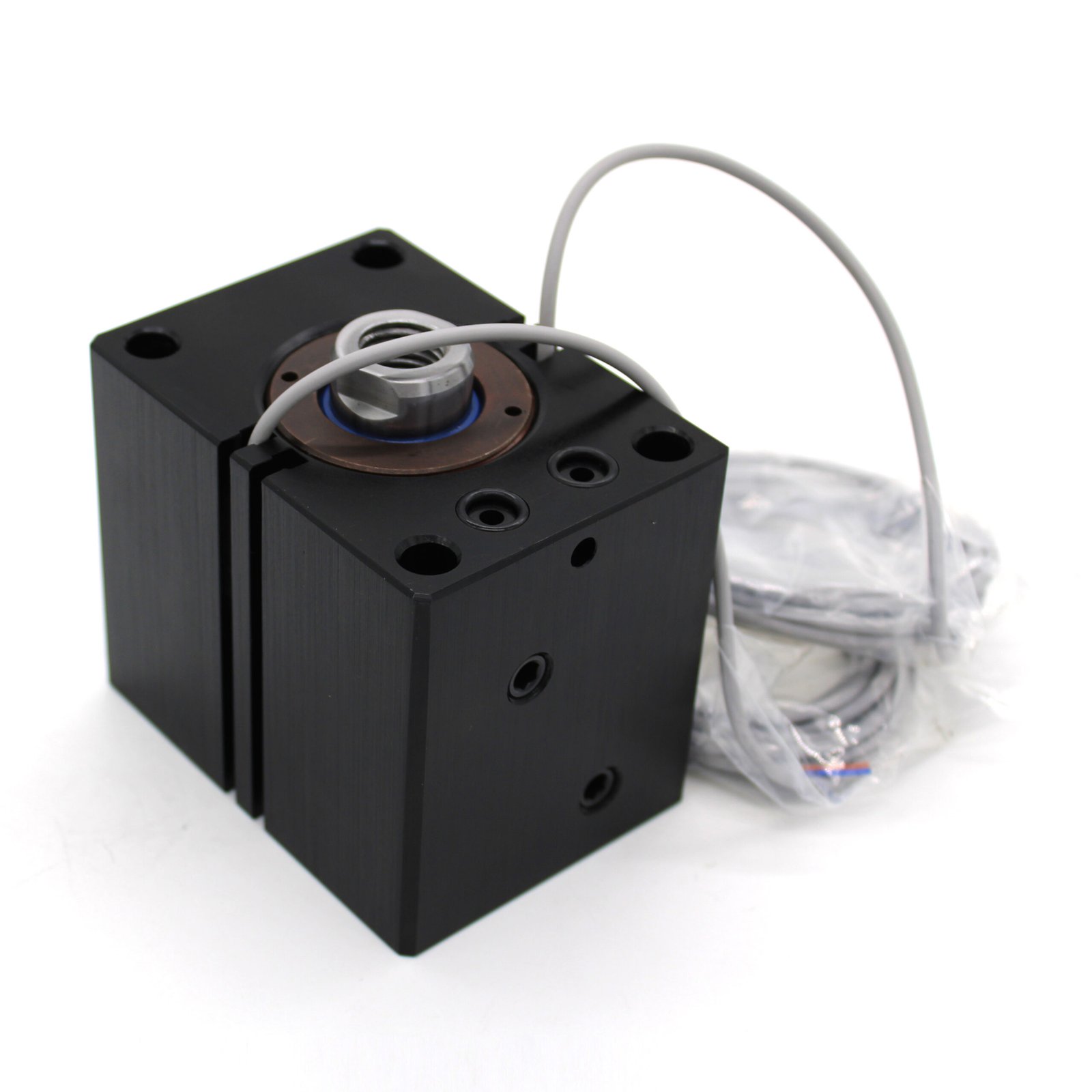 head ports against mounting plate magnetic compact hydraulic cylinder