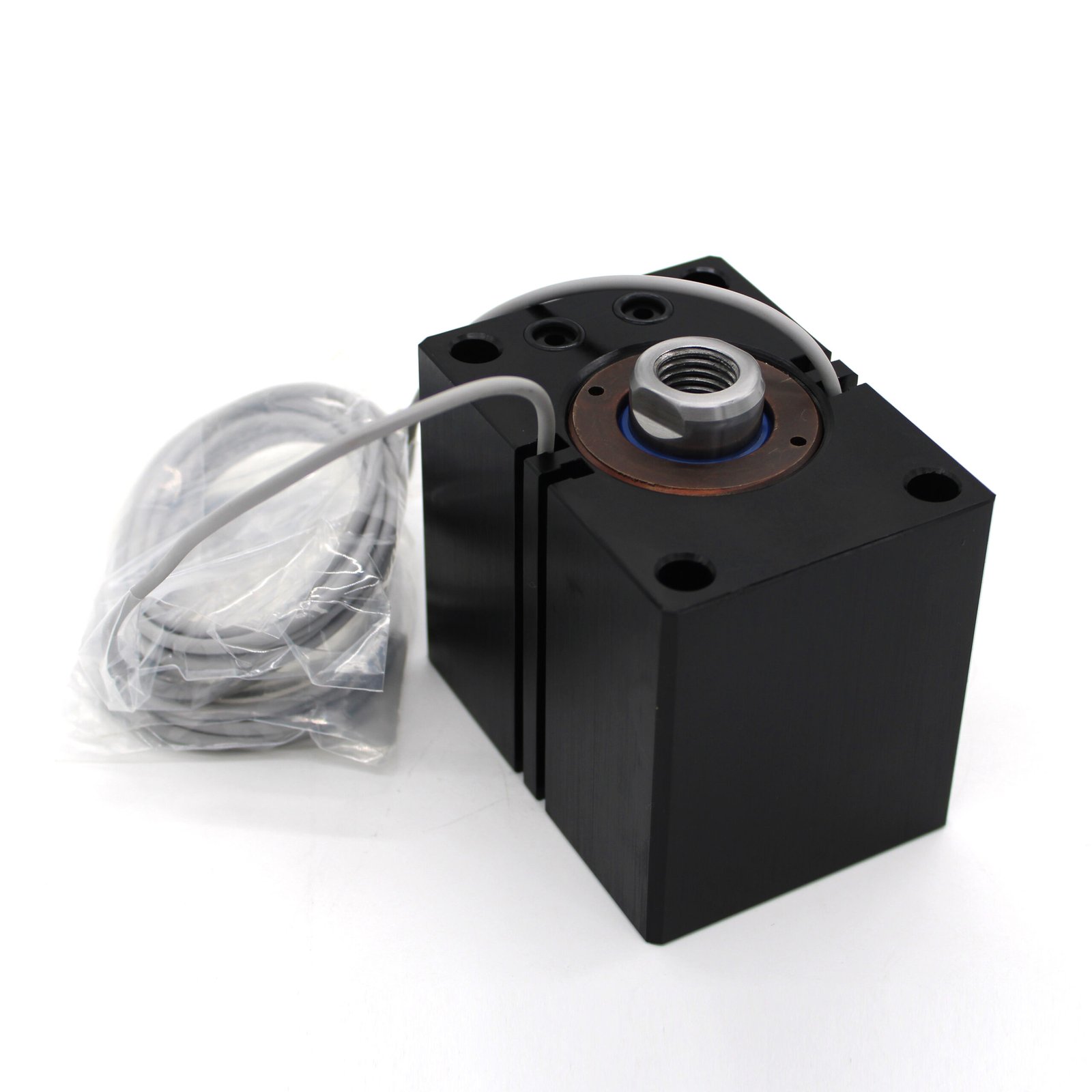 head ports against mounting plate magnetic compact hydraulic cylinder